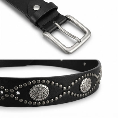 Snakeskin Punk Fashion Belt In Patent PU Leather With Alloy Pin Buckle