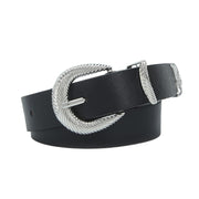 Black - Twisted Pattern Buckle