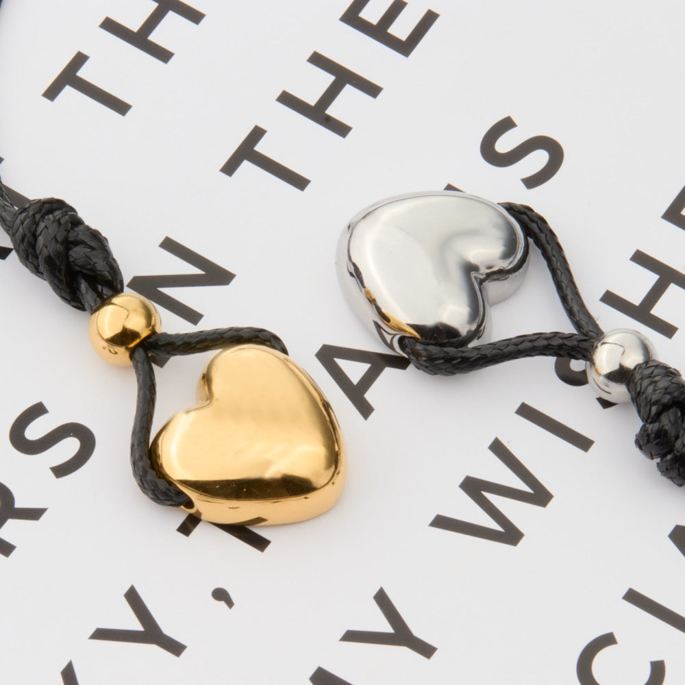 Heart Shape Pendant For Women In Simple Style, Made Of Titanium Steel With 18K Real Gold Electroplated Plating