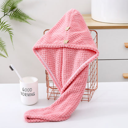 Household Coral Fleece Towels With Pineapple Pattern, Ideal For Drying Hair And Bath Use