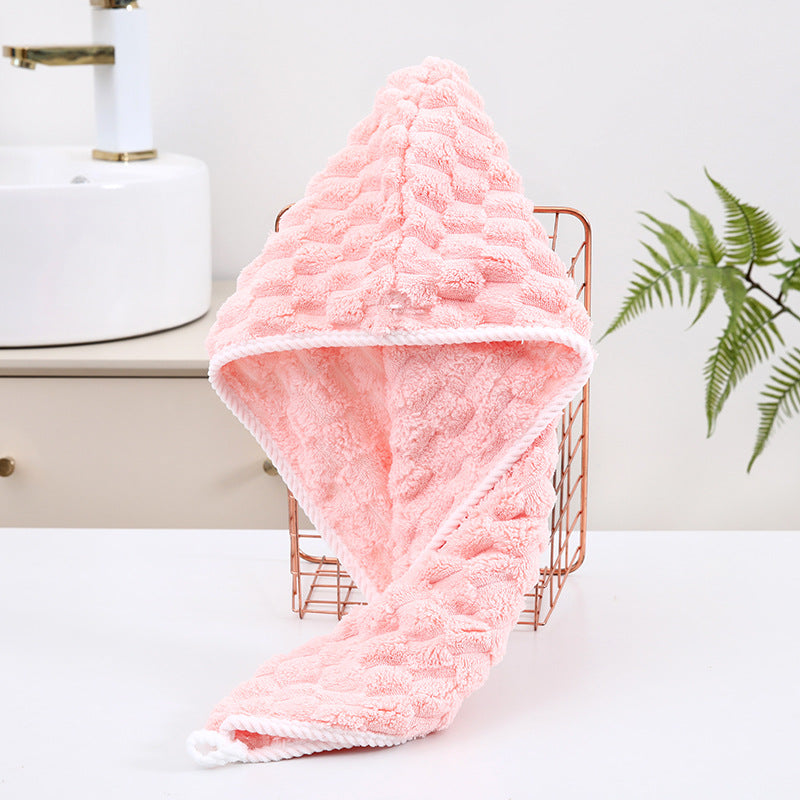 Household Coral Fleece Towels With Pineapple Pattern, Ideal For Drying Hair And Bath Use