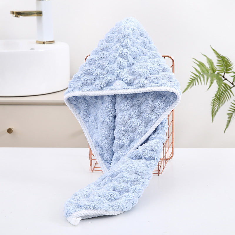 Household Coral Fleece Towels With Pineapple Pattern, Ideal For Drying Hair And Bath Use