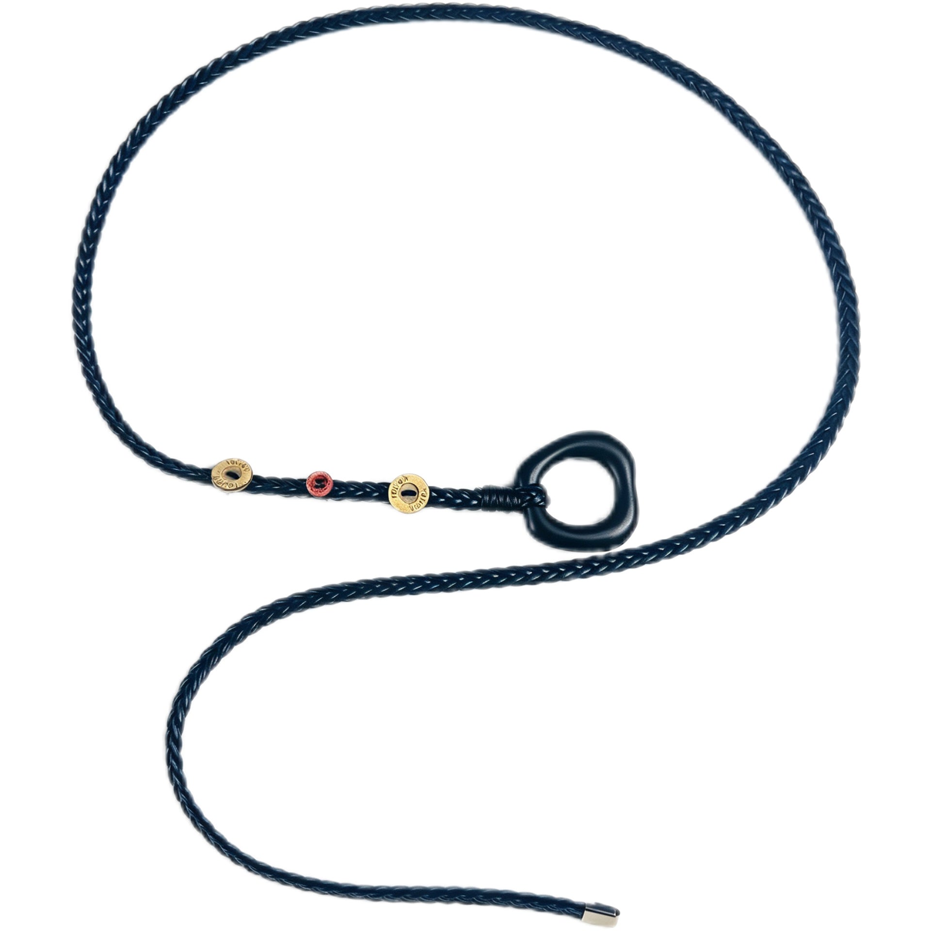 Bohemian Solid Color Braided Belt For Women In Wax Line Material Featuring Rope Buckle