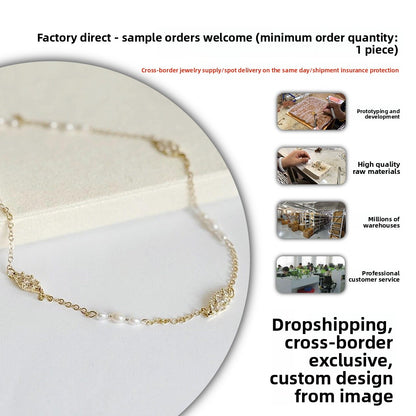 Geometric Necklace Featuring Silver Rhinestones With Elegant Rhinestone Inlay Design