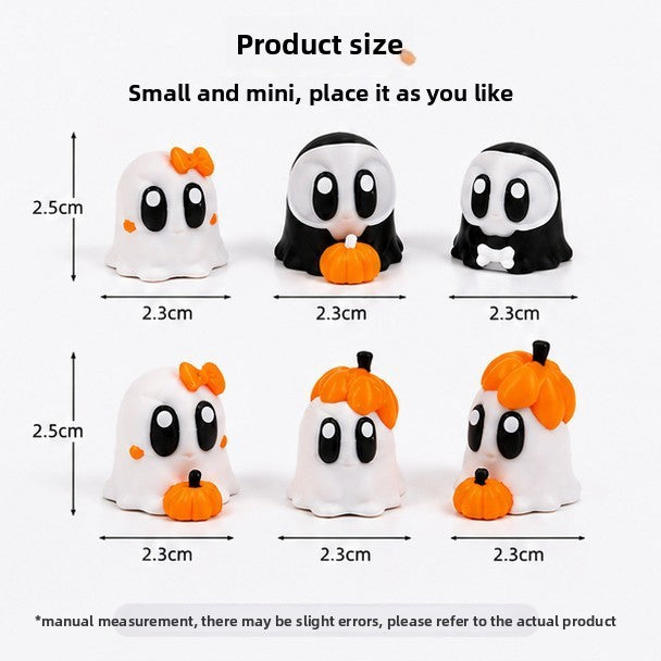 Halloween Plastic Ornaments Featuring Spooky Halloween Patterns For Festive Home Decor And Party Supplies