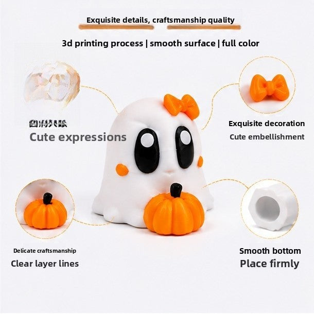 Halloween Plastic Ornaments Featuring Spooky Halloween Patterns For Festive Home Decor And Party Supplies