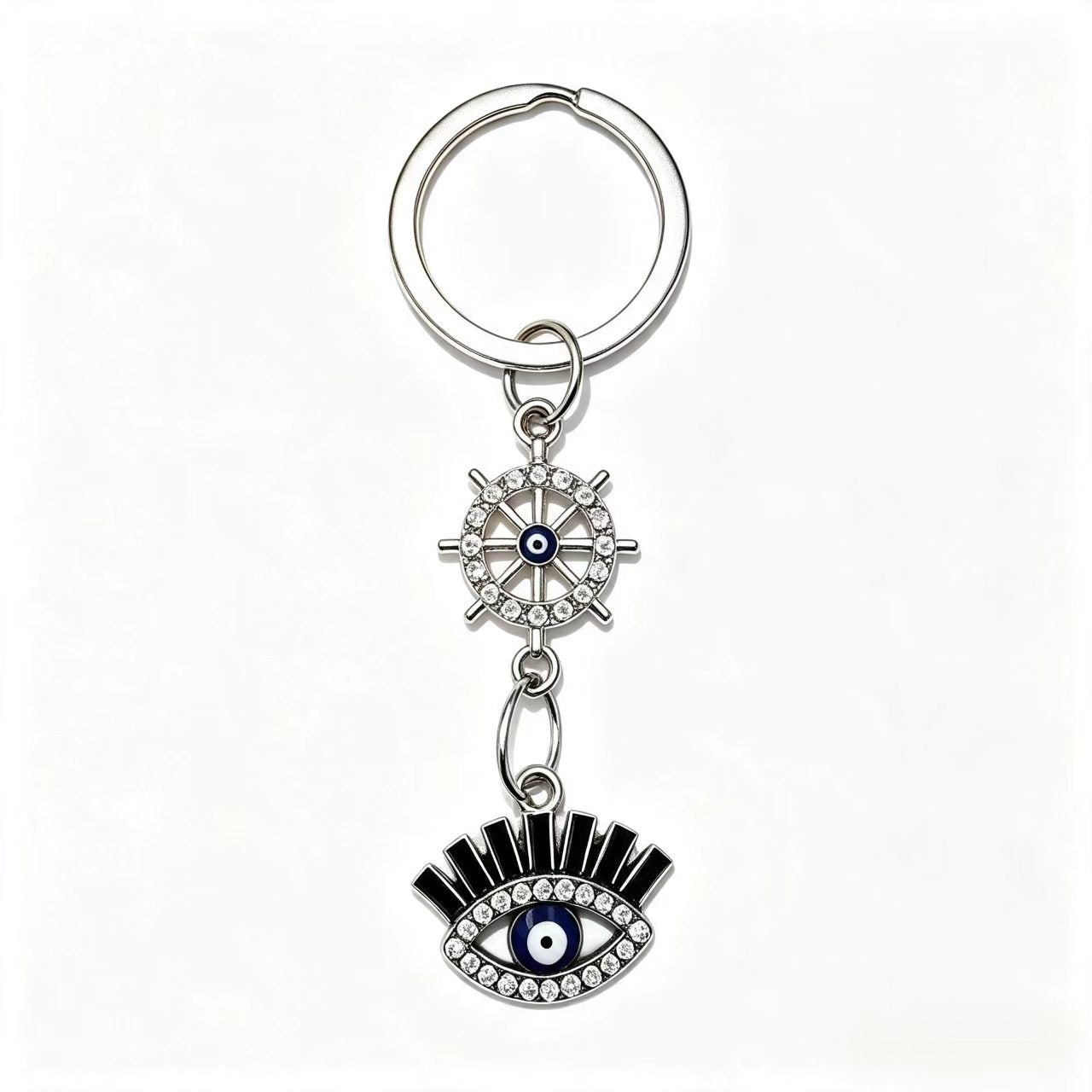 Gold Rudder Key Chain Made Of Durable Alloy, Stylish And Functional Accessory