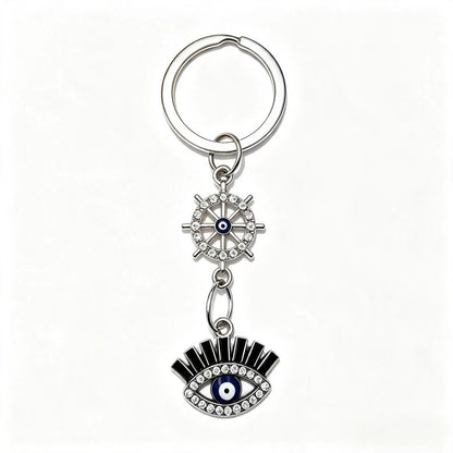 Gold Rudder Key Chain Made Of Durable Alloy, Stylish And Functional Accessory