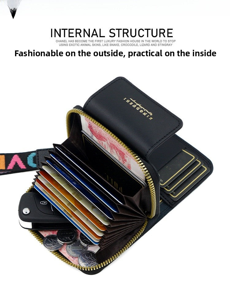 Women’s PUR Cat Card Holder Wallet, Stylish And Durable