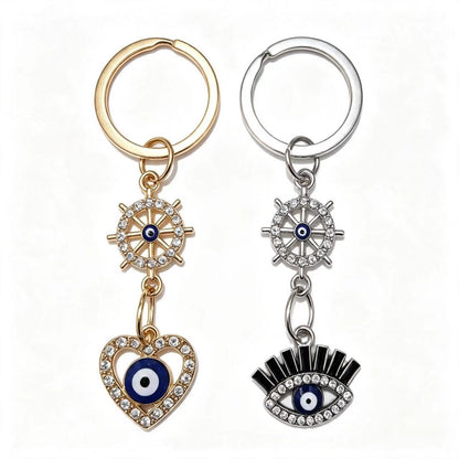 Gold Rudder Key Chain Made Of Durable Alloy, Stylish And Functional Accessory