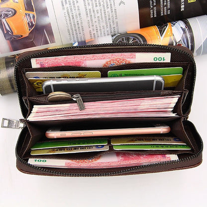 Men's PU Leather Clutch Bag Featuring Letter Pattern, Stylish And Durable