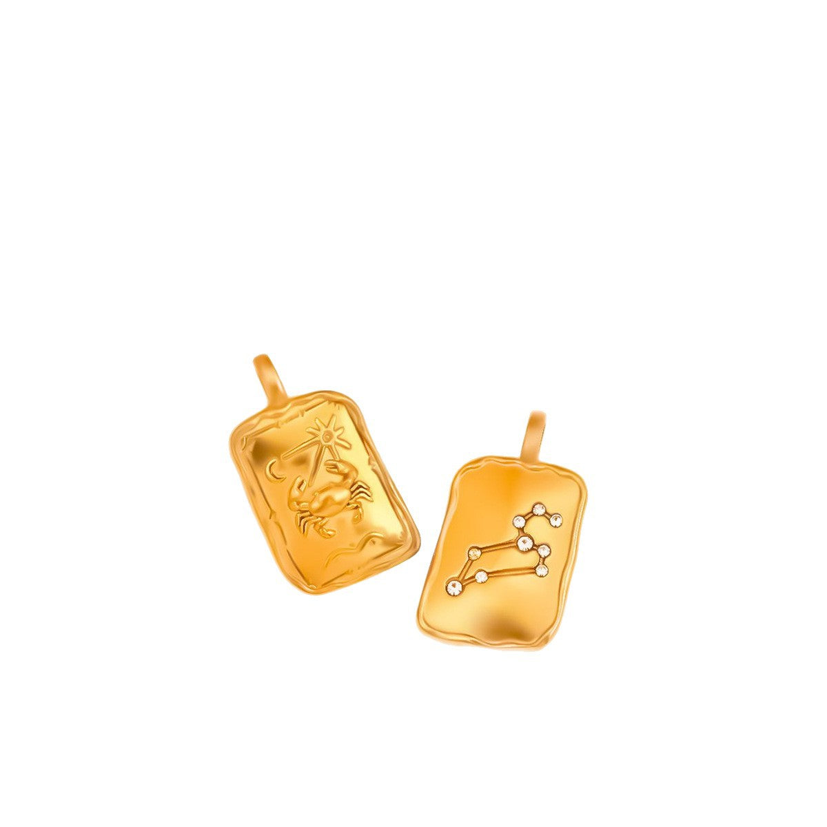 Aries Pendant In 304 Stainless Steel With 18K Real Gold Electroplated Finish