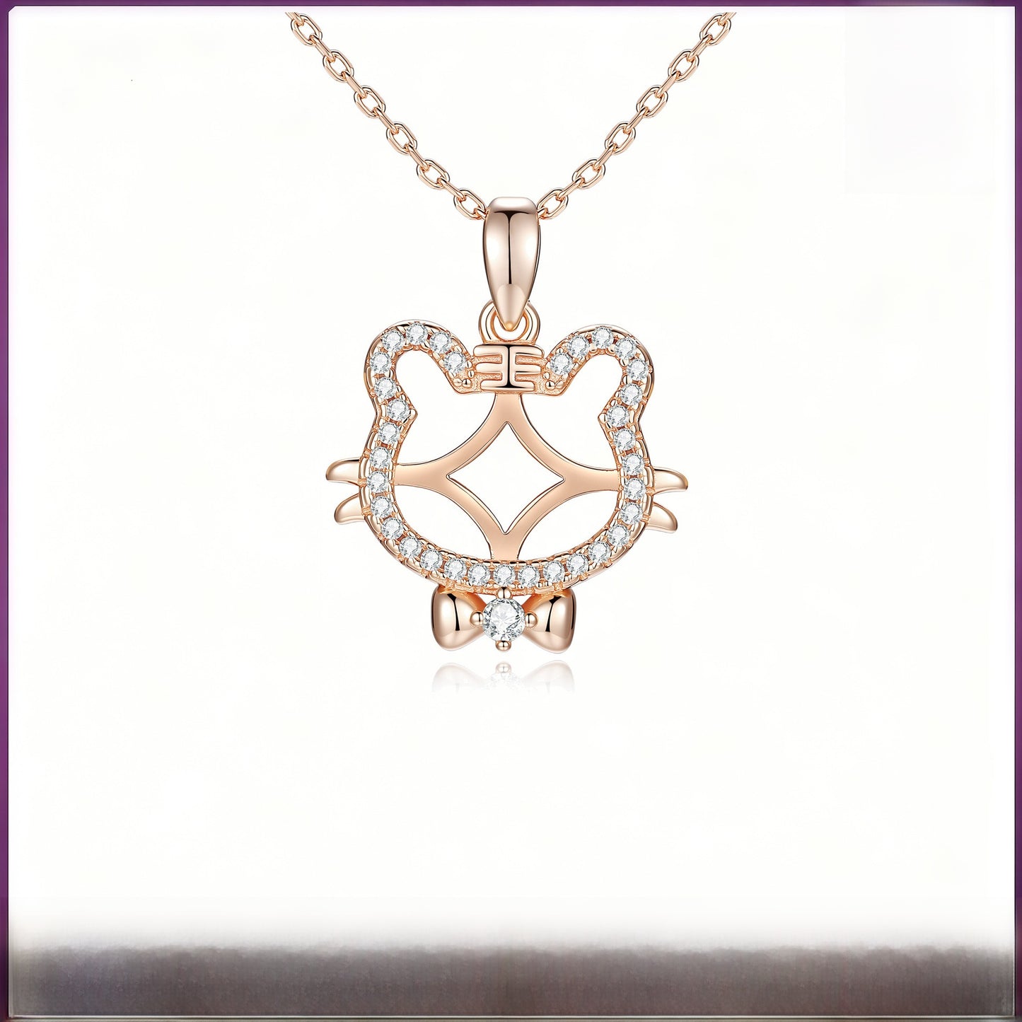 Tiger Pendant In 925 Sterling Silver With Agate Inlay, Featuring 925 Sterling Silver Chain For Women
