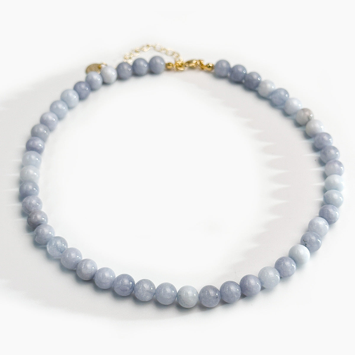 Round Agate Necklace With Natural Stone Pendant Featuring Beading Craft On Beaded Chain For Unisex