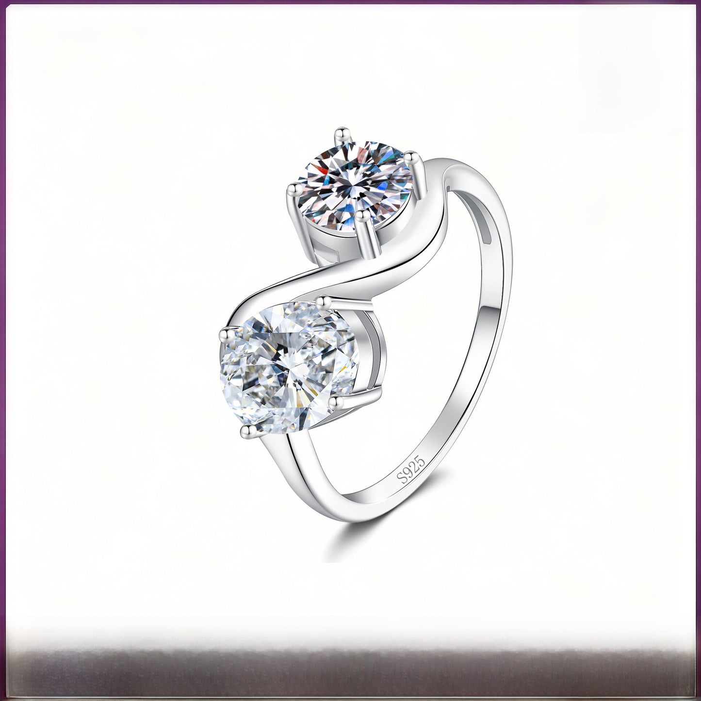 925 Sterling Silver Crown Pendant With Moissanite Inlay, Perfect For Spring And Summer