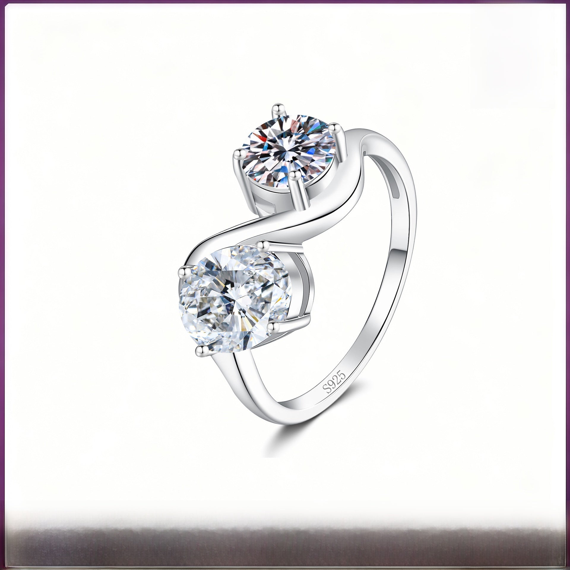 925 Sterling Silver Crown Pendant With Moissanite Inlay, Perfect For Spring And Summer