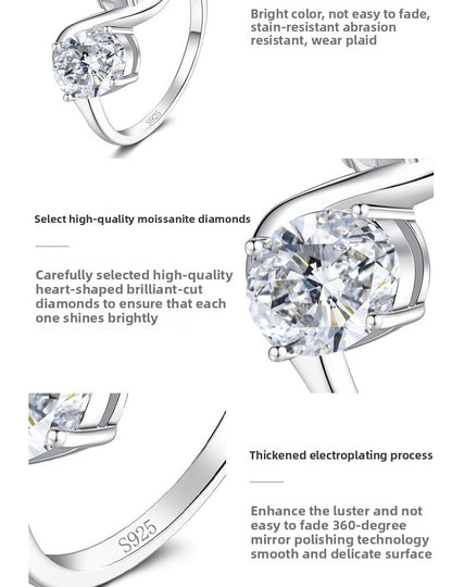 925 Sterling Silver Crown Pendant With Moissanite Inlay, Perfect For Spring And Summer