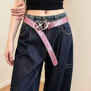 Star-shaped Pink Belt-K0451B