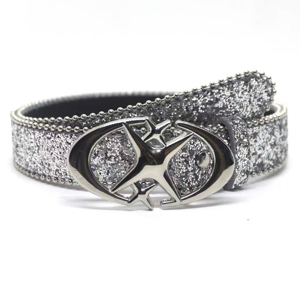 Women’s Genuine Leather Cross Belt With Alloy Snap Buckle, Stylish And Durable