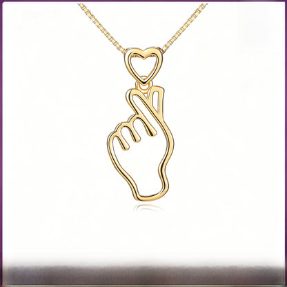 Heart Shape Pendant For Women In 925 Sterling Silver With Agate Inlay, Gold Finish, Perfect For Summer