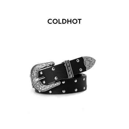 Retro Solid Color PU Leather Belt For Women With Zinc Alloy Pin Buckle