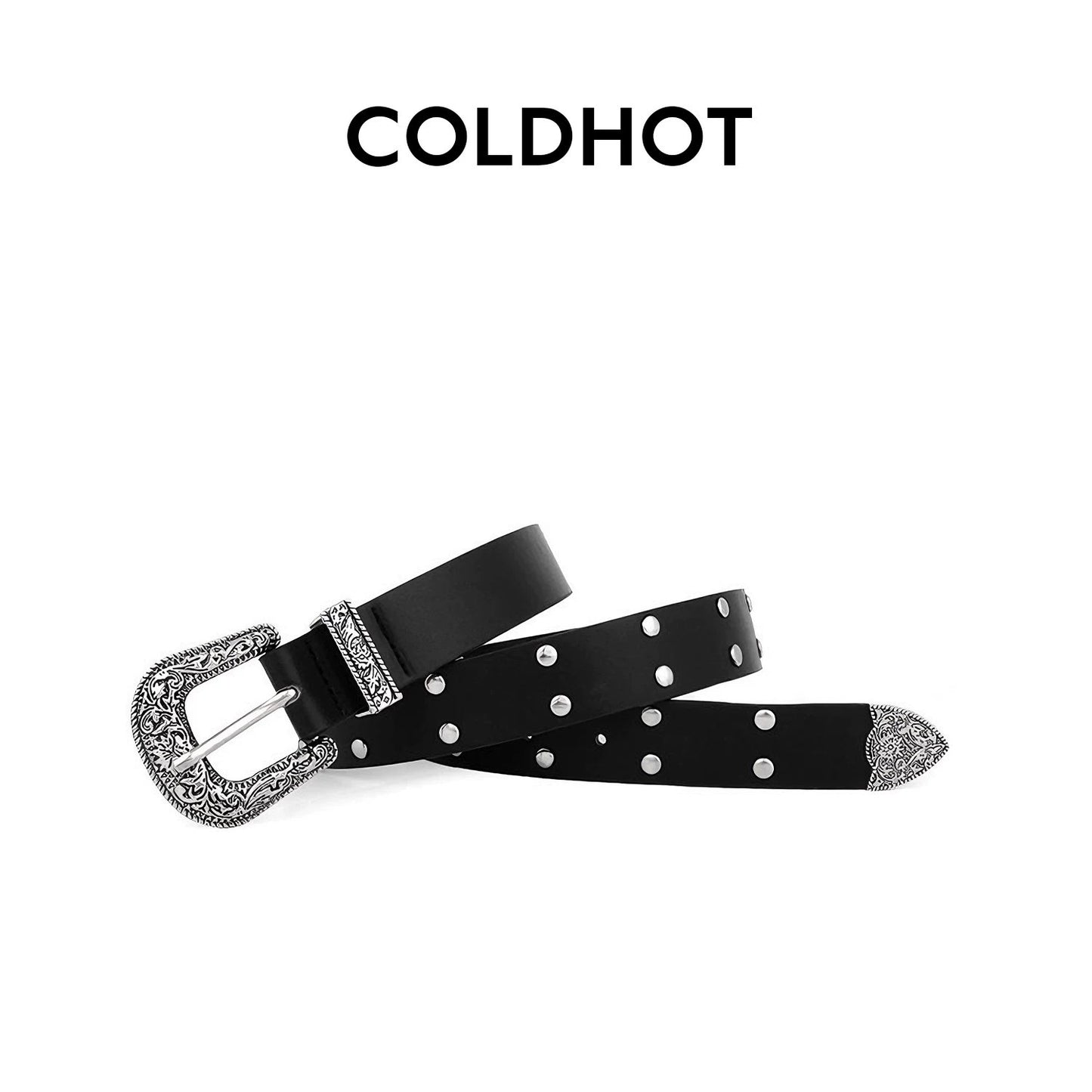 Retro Solid Color PU Leather Belt For Women With Zinc Alloy Pin Buckle