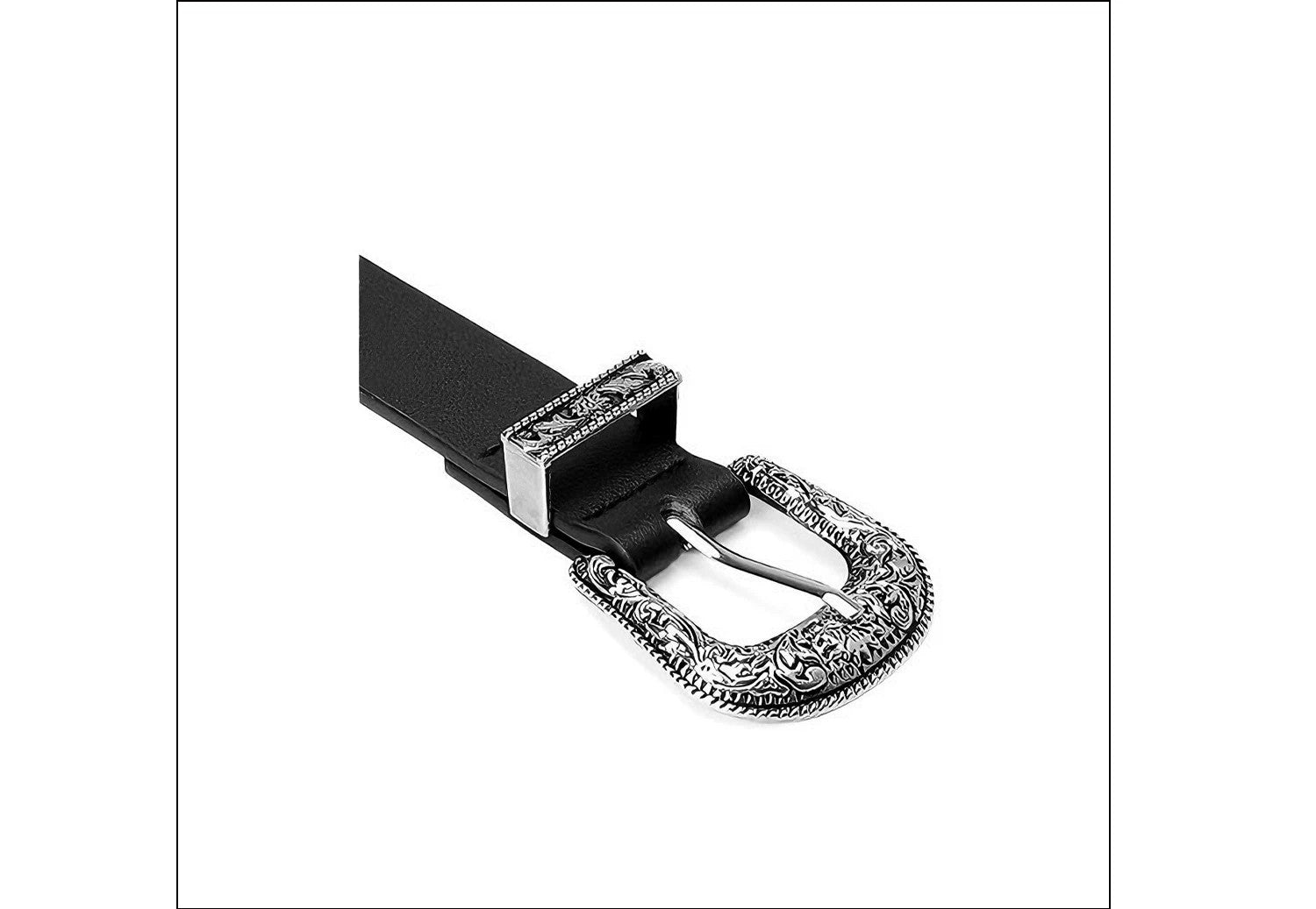 Retro Solid Color PU Leather Belt For Women With Zinc Alloy Pin Buckle