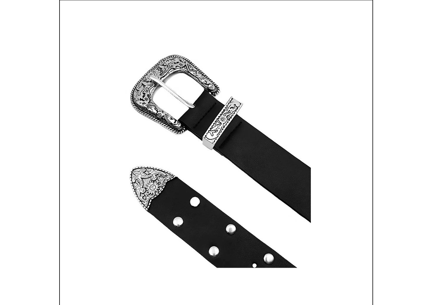 Retro Solid Color PU Leather Belt For Women With Zinc Alloy Pin Buckle