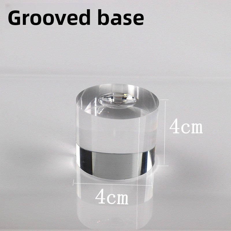 3 Pieces Set Artistic Acrylic Jewelry Rack With Spray Paint Finish For Elegant Display