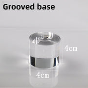 Grooved Round Transparent 4*4cm