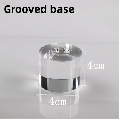 3 Pieces Set Artistic Acrylic Jewelry Rack With Spray Paint Finish For Elegant Display