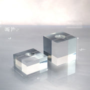 Transparent Two-piece Set with Grooved Base 5*3/5cm