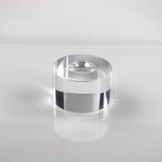 Grooved Round Transparent 4*3cm
