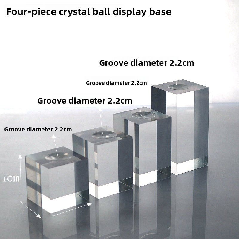 3 Pieces Set Artistic Acrylic Jewelry Rack With Spray Paint Finish For Elegant Display