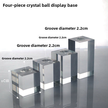 3 Pieces Set Artistic Acrylic Jewelry Rack With Spray Paint Finish For Elegant Display