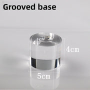 Grooved Round Transparent 5*4cm