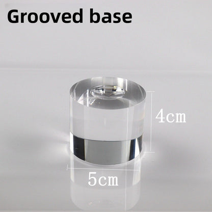 3 Pieces Set Artistic Acrylic Jewelry Rack With Spray Paint Finish For Elegant Display