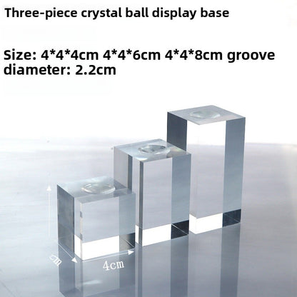 3 Pieces Set Artistic Acrylic Jewelry Rack With Spray Paint Finish For Elegant Display