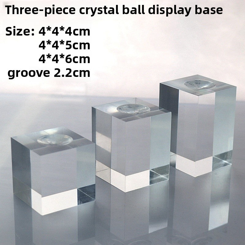 3 Pieces Set Artistic Acrylic Jewelry Rack With Spray Paint Finish For Elegant Display