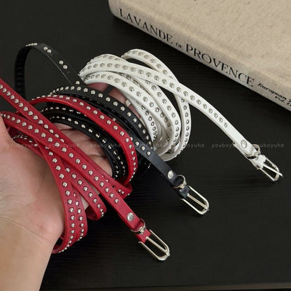 Novelty Chains Print Fashion Belt For Women With Alloy Pin Buckle, Made Of PU Leather