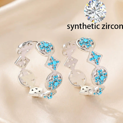 Lucky Heart Earrings For Women Featuring Electroplated Copper Studs With Artificial Gemstones