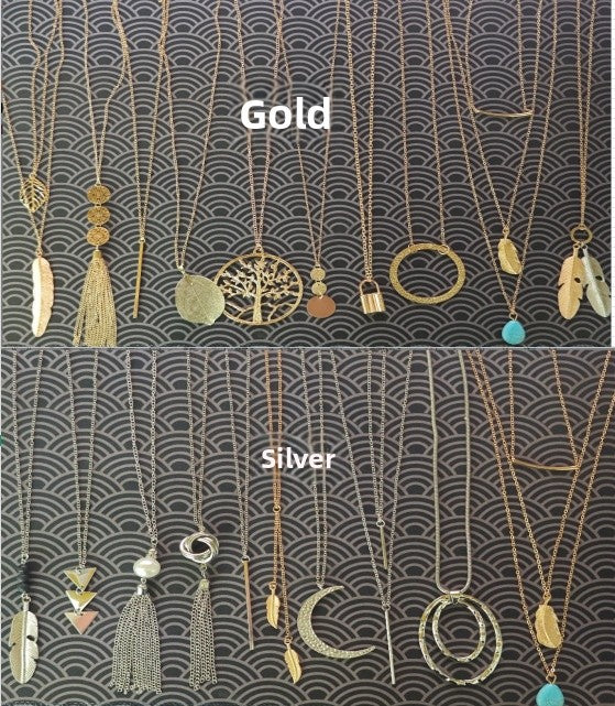 Tassel Necklace With Zinc Alloy Chain And Alloy Pendant In Ethnic Style For Unisex