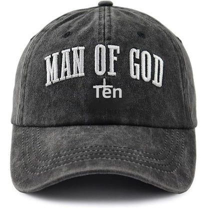 Unisex Retro Cross Baseball Cap With Curved Brim, UV Protection, Polyester Material Featuring Embroidery