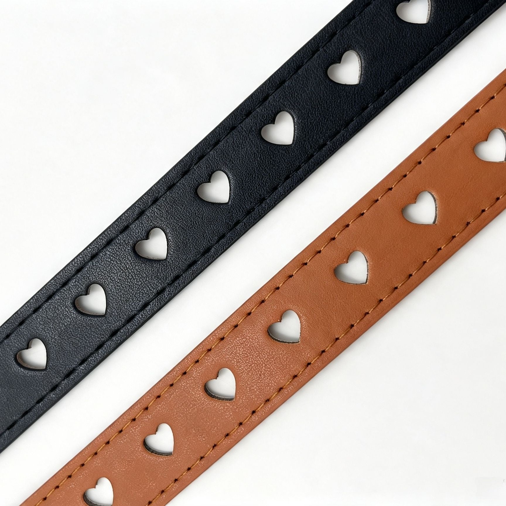 Women’s Heart Shape Belt In PU Leather With Alloy Pin Buckle, Stylish And Trendy Accessory