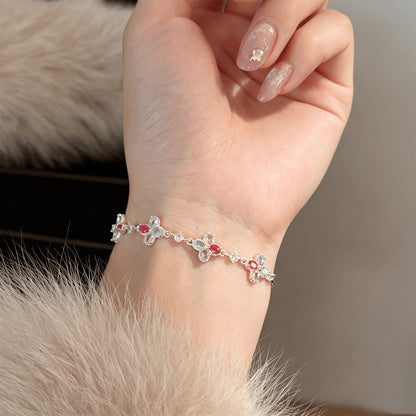 Luxurious Pearl Bracelet For Women With Copper Chain And Zircon Inlay Featuring Electroplated Gold Plating