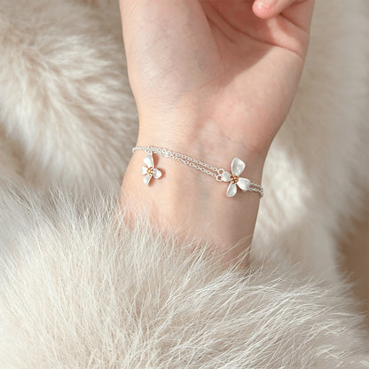 Luxurious Pearl Bracelet For Women With Copper Chain And Zircon Inlay Featuring Electroplated Gold Plating
