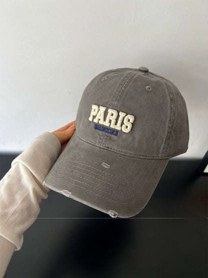Vintage Style Unisex Baseball Cap With Curved Brim Featuring UV Protection, Cotton Material And Embroidery Craft