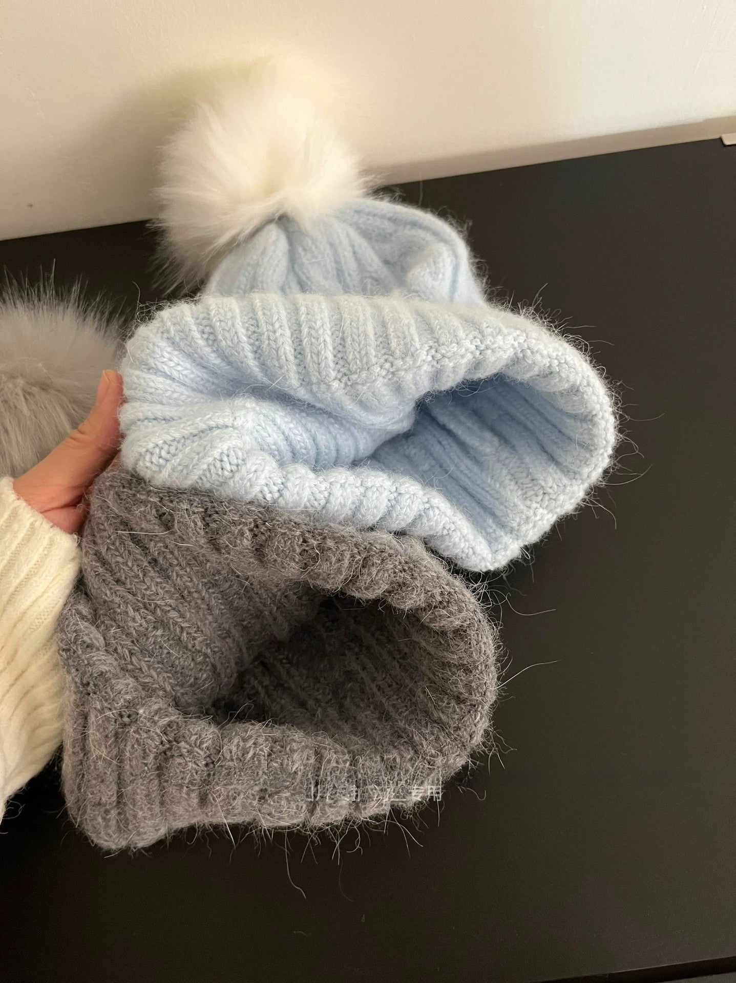 Warm Sweet Stripe Wool Cap Brimless Hat For Adults Featuring Cotton Material With Braid Craftsmanship