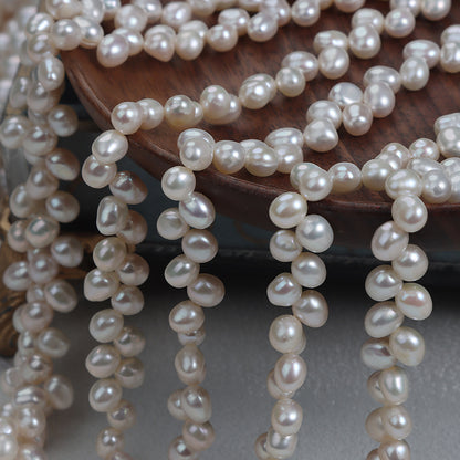 DIY Loose Freshwater Pearls With Natural White Color And 5-6mm Pearl Diameter For Crafting