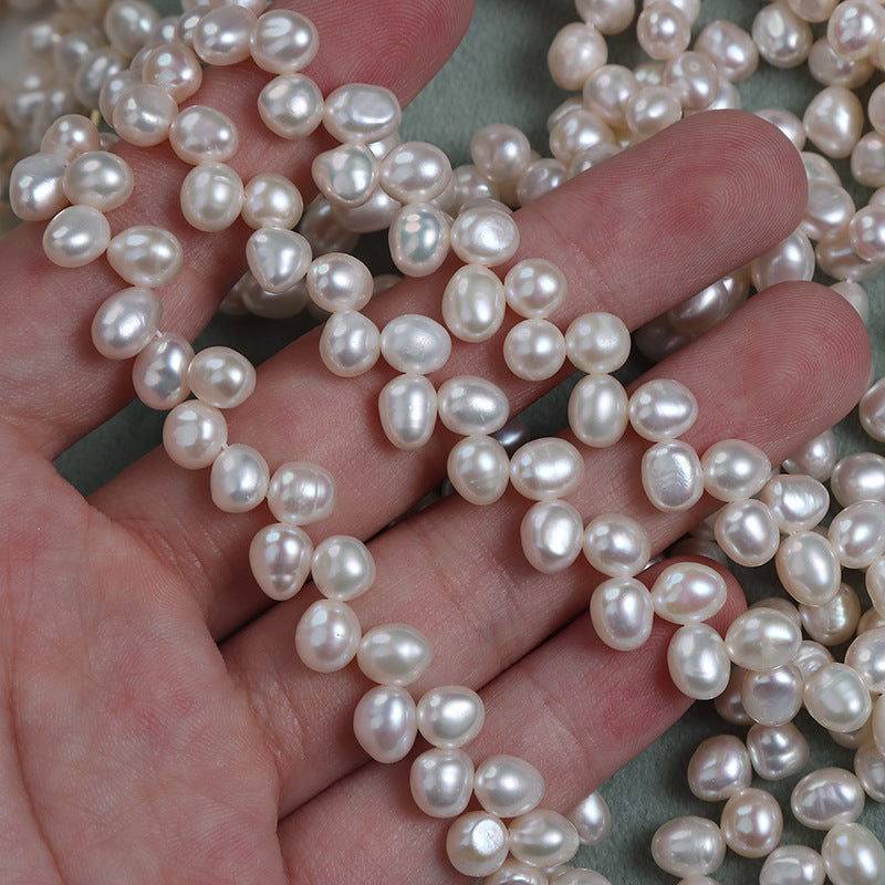 DIY Loose Freshwater Pearls With Natural White Color And 5-6mm Pearl Diameter For Crafting